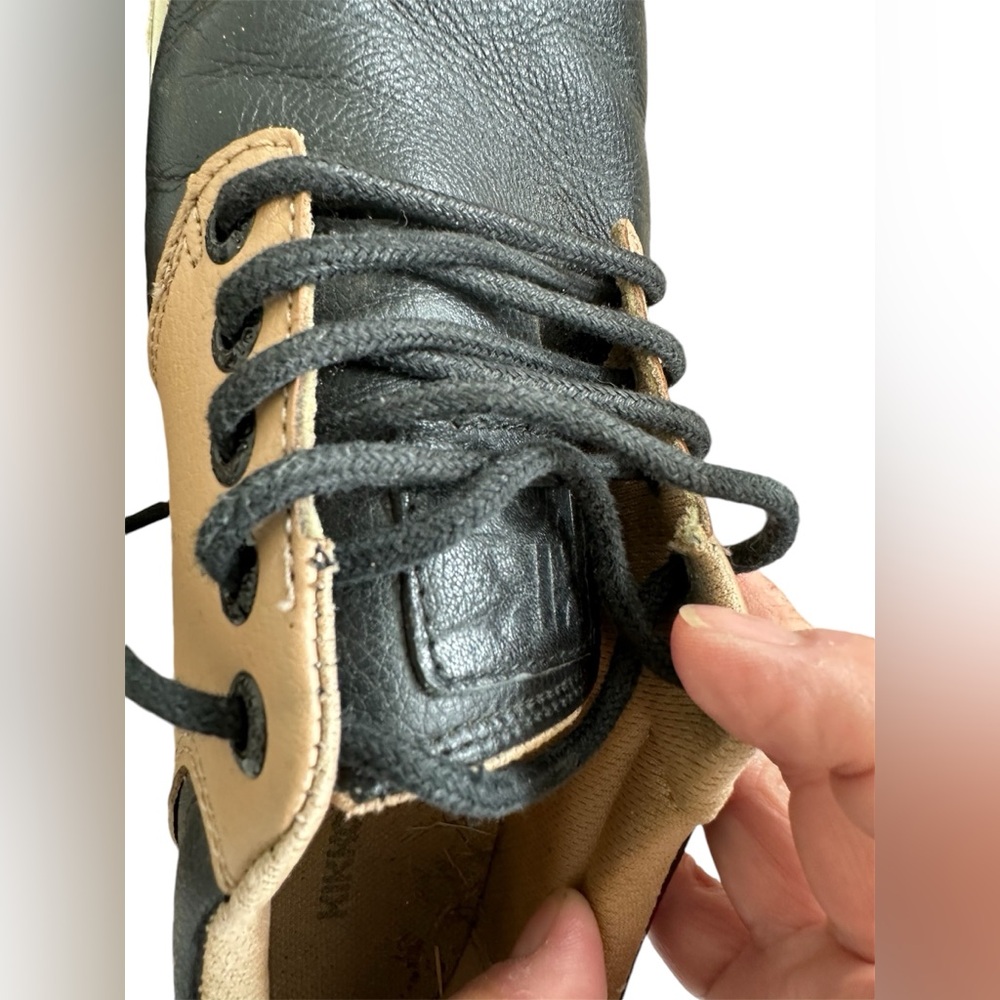 Men’s Kikkergolf Golf Cleats Shoes Black Tan Size 9 Boys Teen Women’s as well - Picture 6 of 8